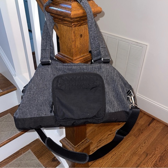 Lululemon city sweat Gray and Black Duffel Bags with Minimalist Design - Picture 1 of 6